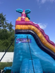 IMG 2165 1751079241 Teal Rippling Rush 18ft Single Lane Waterslide