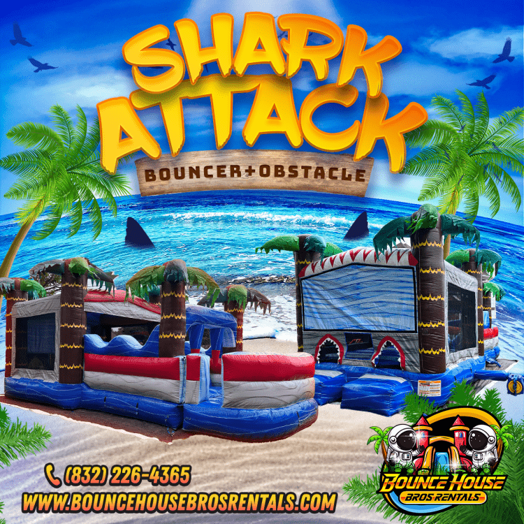Shark Attack Obstacle + Bouncer