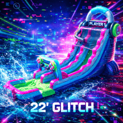 Glitch 22 Ft Single Lane Water Slide