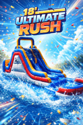 Ultimate Rush 18ft Dual Lane Waterslide Only