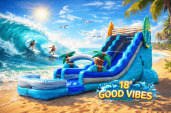 Good Vibes 18ft Single Lane Waterslide